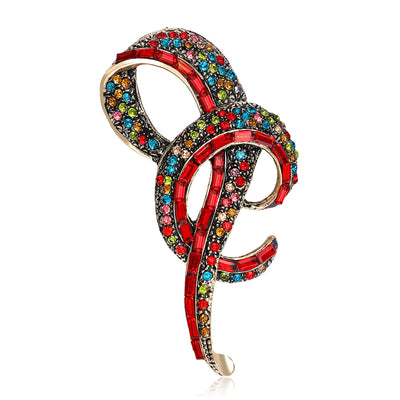 Crystal ribbon loop shown from the front