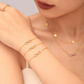 Zircon Infinity Necklace Bracelet Flower Station Set view 2