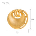 Gold Tone Sun Hat Metal Brooch Pin for Jackets and Lapels view 2