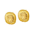 Radiating Square Statement Stud Earrings In Two Finishes view 5