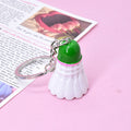 Resin Badminton Shuttlecock Keychain Seven Color Caps view 9