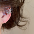 Crystal Heart and Wrap Ear Clips in Four Styles Statement Jewelry view 7