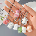 Flocked Mini Animal Phone Strap Charms Lobster 23 Styles view 2