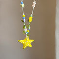 Colorful Beaded Starfish Pendant Long Cord Necklaces view 4