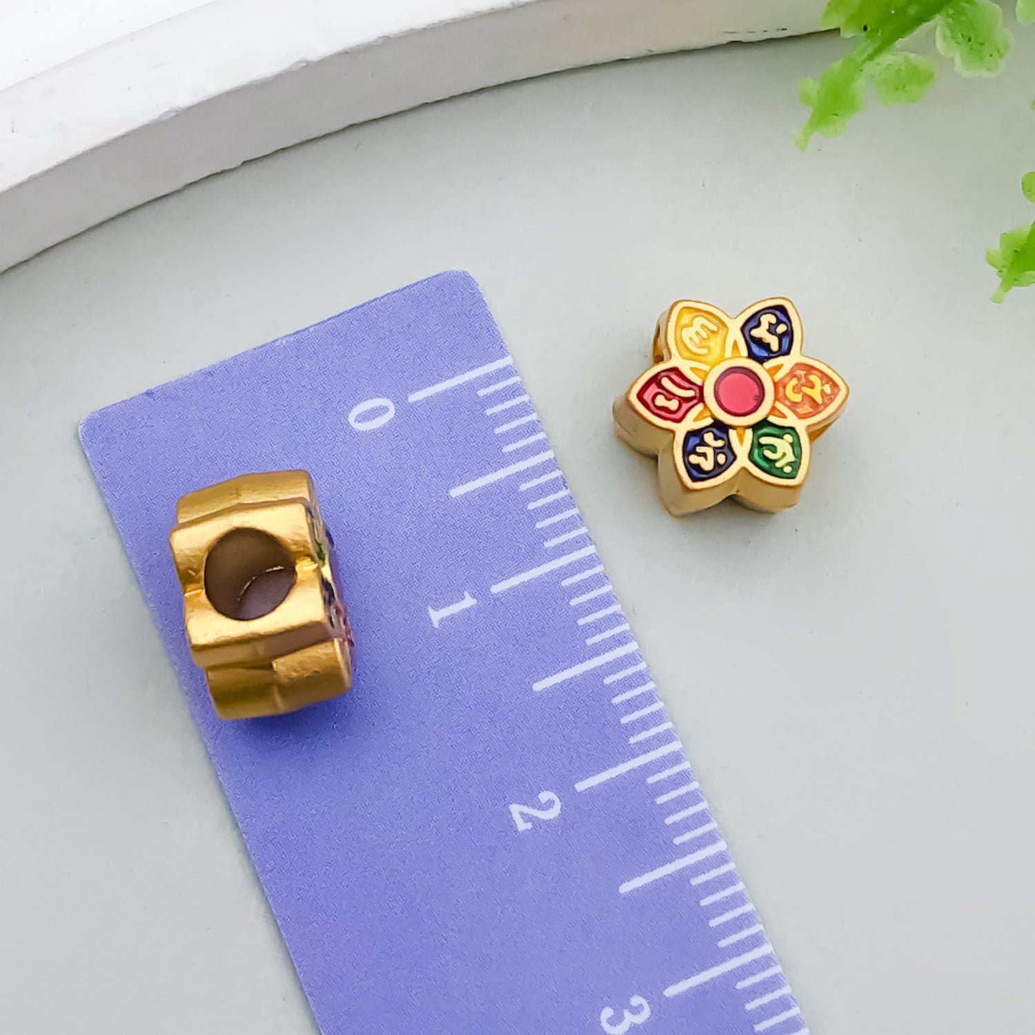 Enamel Zinc Alloy Six Syllable Mantra charm pendants for DIY necklaces bracelets jewelry