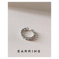 Silver Tone Interlocking Chain Link Open Adjustable Ring For Women view 1