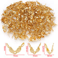 Double Loop Fold Over Cord End Clasps Jewelry Findings view 7
