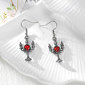 Gothic Bat, Butterfly, Cross and Candelabra Drop Earrings in Eight Designs view 9