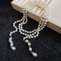 White Pearl Look Necklaces in Three Beaded Designs view 7