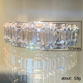 Silver Tone Baguette Row Band Ring with Clear Stones view 2