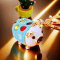 Jeweled Heart Pig Keychains in Five Colors plus Assorted Option view 9