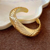Gold Ribbed Wide