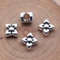 Four-Petal Flower Large-Hole Spacer Bead in 1 Finish for Jewelry Making view 2