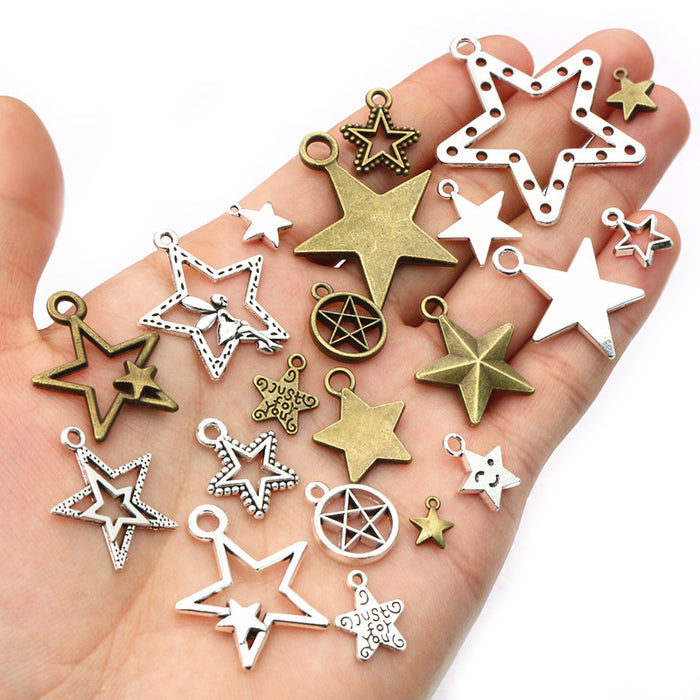 Five Point Star Charm Assortment Jewelry Making Components