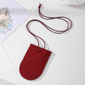 Leather Snap Key Pouch Necklace Cord Ring 6 Styles view 8
