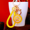 Yellow-Cord Gold-Plaque