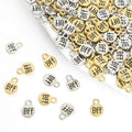 Enamel-Look Gold Silver Letter Alloy Charms in 2 Styles view 1