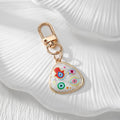 Gold Tone Evil Eye Printed Shell-Look Lobster-Clasp Charms in Six Designs view 5