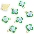 Rose Shell Turtle Enamel Metal Jewelry Charms, 8 Colors view 12
