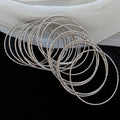 Textured Glitter Thin Bangle Stack Sets Gold Silver view 7