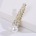 Crystal Wheat Brooch With Decorative Crystal And Enamel Details view 3