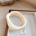 Acrylic Geometric Twist Square Facet Bangle 11 Styles view 9