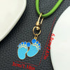 Blue Footprints Clasp