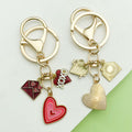 Flower Charm Keychains Featuring Red Balloon Across 43 Pictured Variations view 2