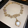 Gold Floral Pendant