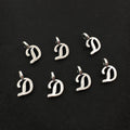 Metallic Alphabet Letter Metal Charms with 27 Listed Options view 10