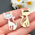 Printed Zinc Alloy Cat Raccoon Animal Charm Pendant for Keychain and Bag Accessories