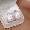 Silver Teardrop Studs