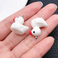White Heart and Star Glossy Charms with 39 Listed Options view 9