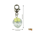 Transparent Cherry and Strawberry Heart-Clasp Charms in Eight Fruit Colors view 4
