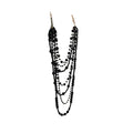 Black Multistrand Beaded Necklace Fashion Jewelry Collection view 5
