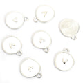 Round Enamel Heart Charms in Gold and Silver Tones, Seven Colors view 11