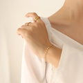 Coin Disc Station Bracelet Gold Steel Rose Gold Metal view 6