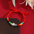 Ten Color Silver Fish Adjustable Woven Cord Bracelets view 12