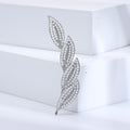 Pearl Leaf Brooch In 2 Styles With Polished Metal Details view 7