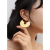 Gold Fan Hoop