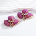 Pink Gold Tone Ribbon Bow Enamel Metal Brooch Pin for Jackets and Lapels view 5