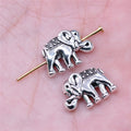 16x12mm 2.12g Antique Silver Zinc Alloy Elephant Large Hole Beads for Bracelet Jewelry Making