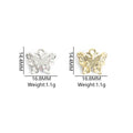 Polished Gold Silver Butterfly Alloy Beads in 16 Styles view 2