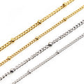 Fine Crimped Metal Jewelry Chain in Silver and Gold Tones view 5