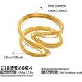 Layered Wire Cuff Bracelets in Gold and Silver Tone view 9