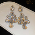 Oversized Crystal Statement Earrings in Two Colorways view 6