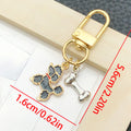 Dog and Bone Enamel Clasp Keychains in 16 Playful Designs view 7