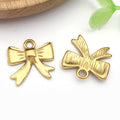 Gold-Tone Bow and Butterfly Metal Charms with 10 Listed Options view 12