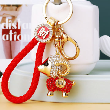 Crystal Fortune Sheep Keychains in Thirteen Pictured Styles
