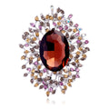Flower Crystal Six Designs Metal Brooch Pin for Jackets and Lapels view 9